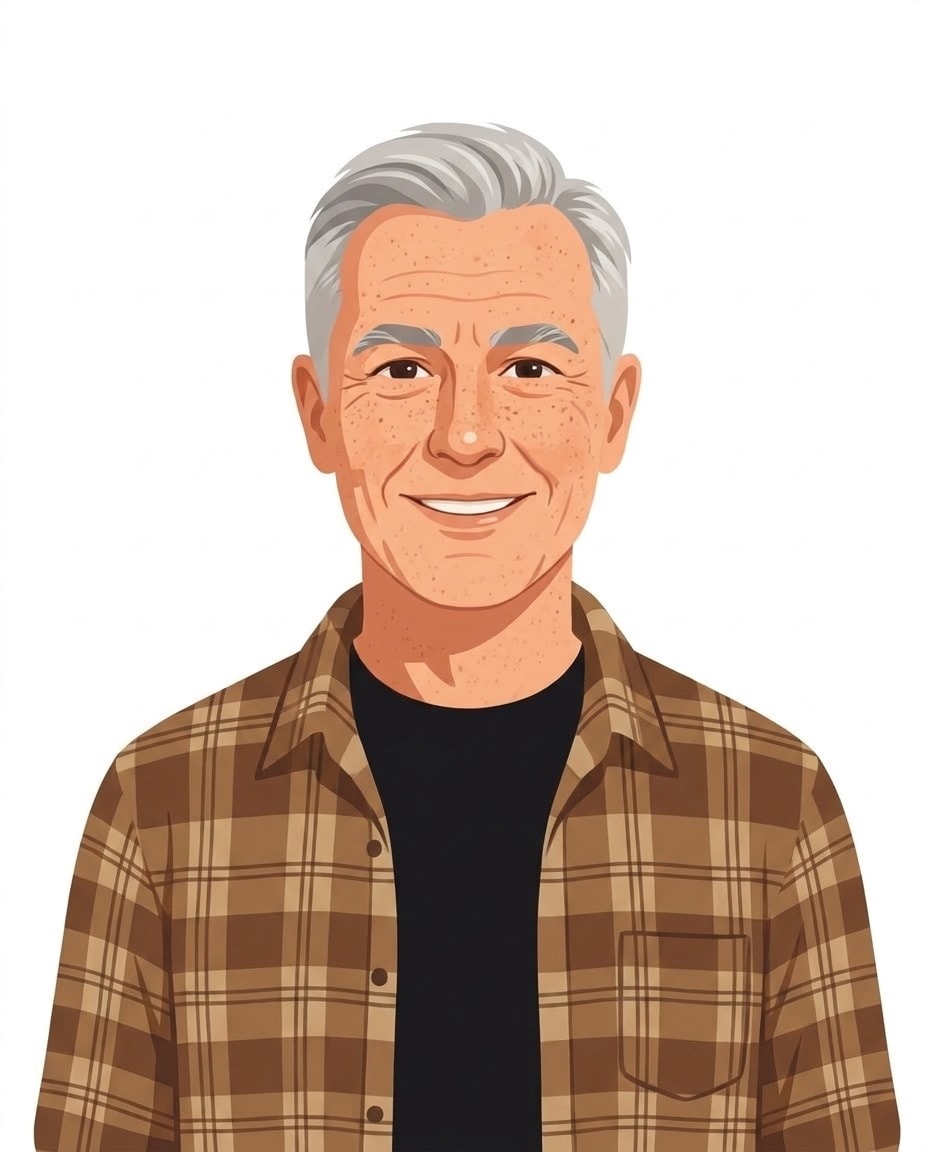 Illustrated portrait of David Sparks