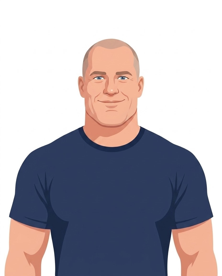 Illustrated portrait of Kelly Starrett