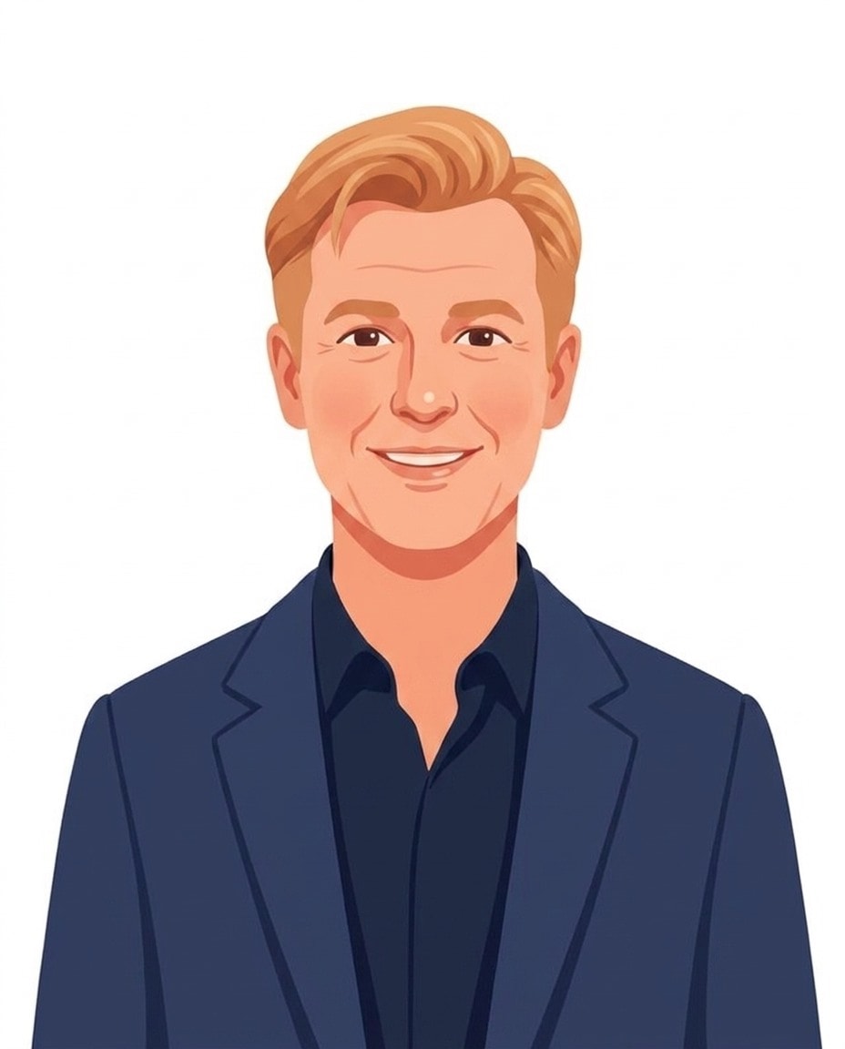 Illustrated portrait of Matthew Walker