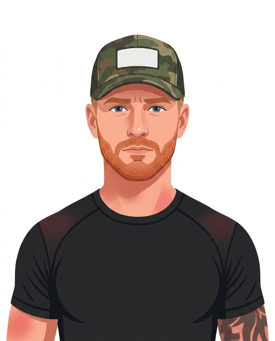 Illustrated portrait of Nick Bare