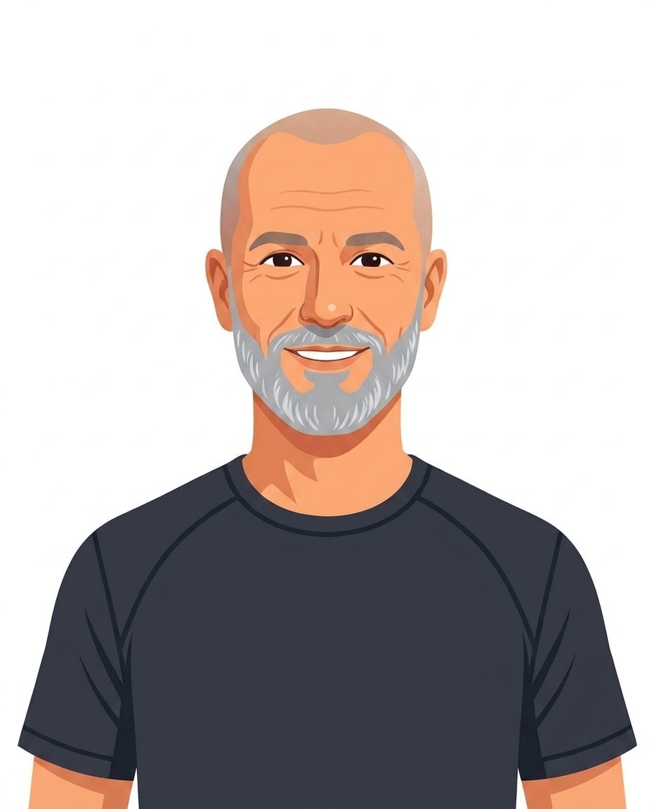 Illustrated portrait of Rich Roll