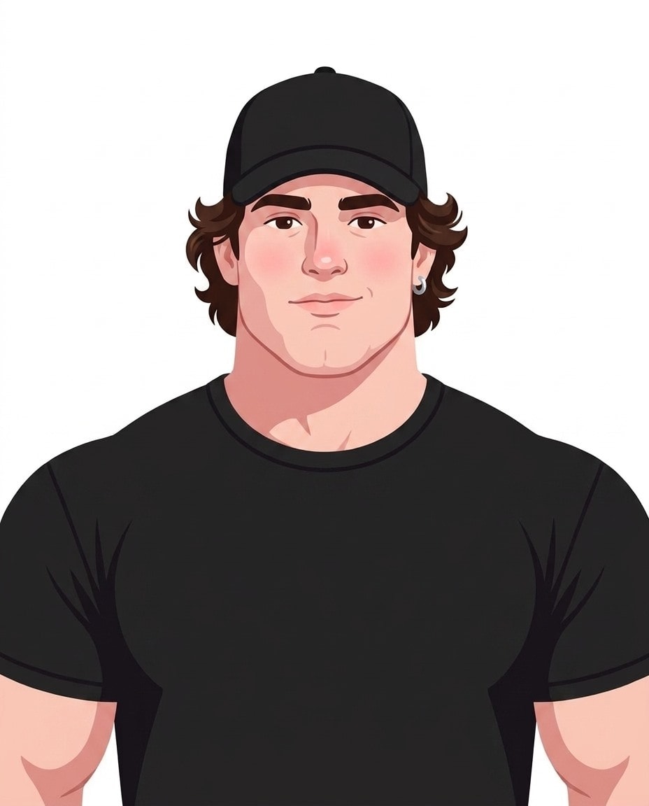 Illustrated portrait of Sam Sulek