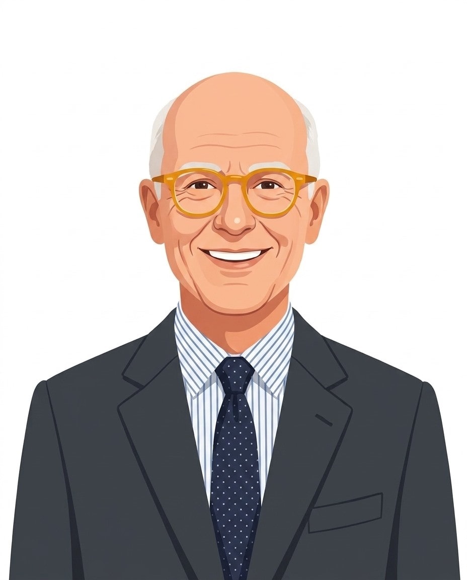Illustrated portrait of Seth Godin
